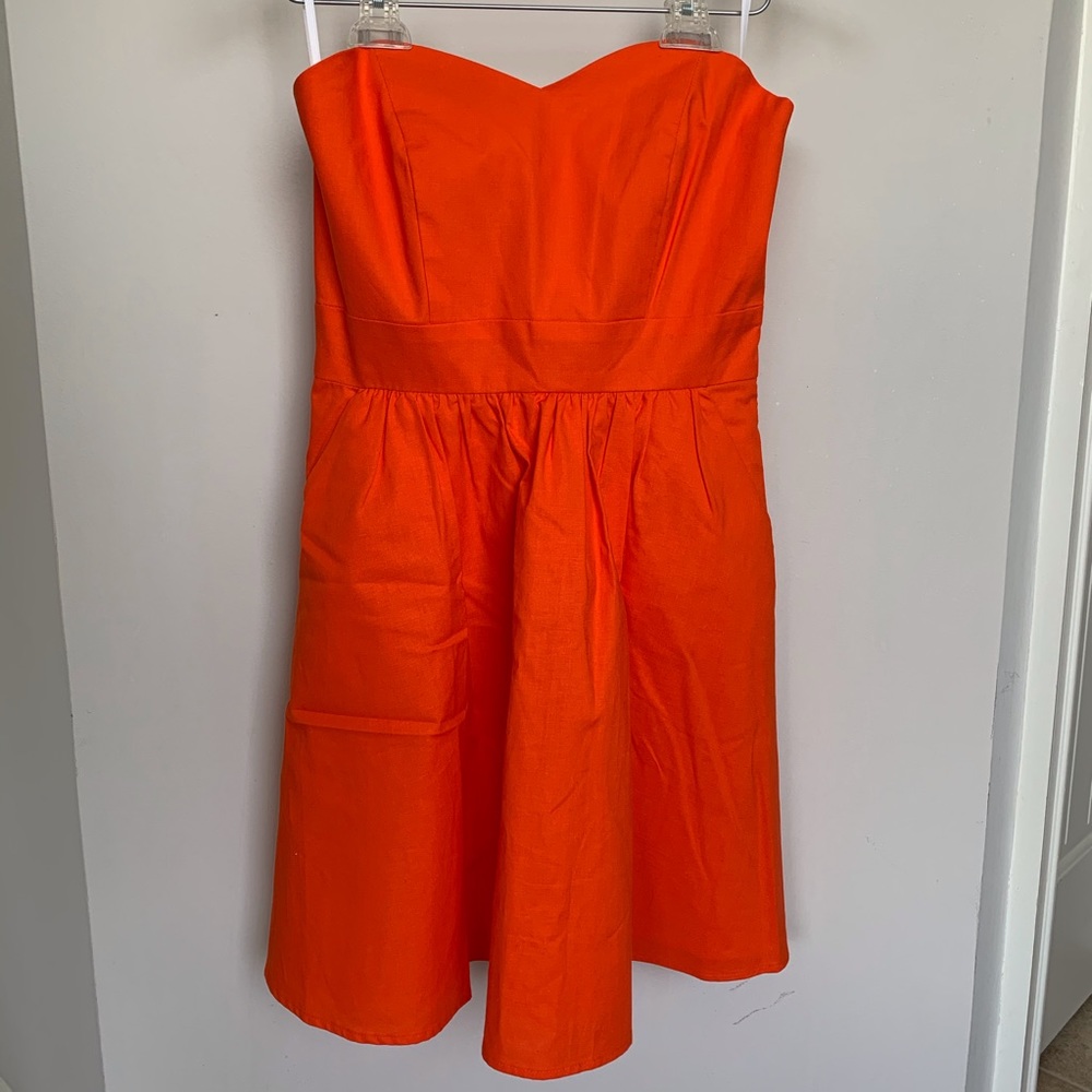Orange Lauren James Sweetheart Dress from Boutique